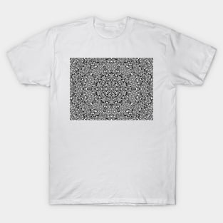 Thai pattern shapes, black and white, Vector abstract modern minimalist T-Shirt